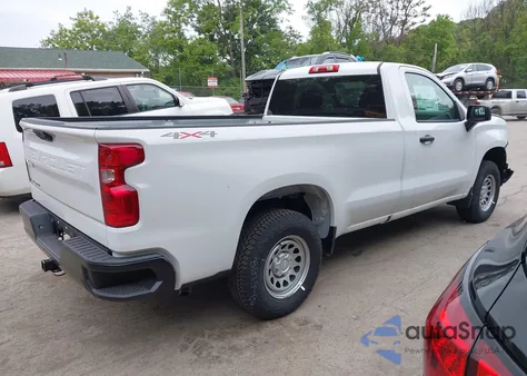 2025 Chevrolet Silverado 1500 4Wd Long Bed Wt z USA, uszkodzony, nr VIN 3GCNKAED0SG137536